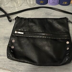 Hammit VIP Black Leather Crossbody Bag